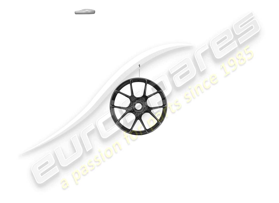 porsche 2024 (992-1 gt3/rs/st) alloy wheel for winter tires part diagram