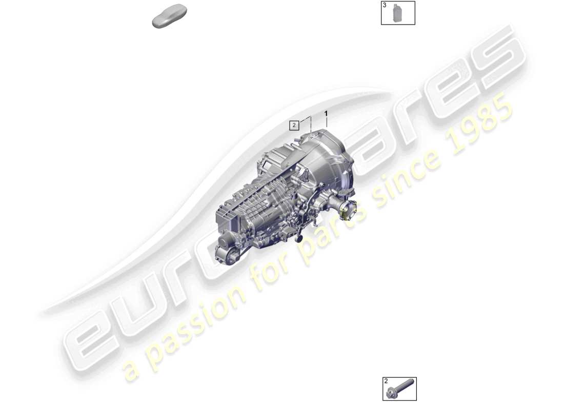 porsche 2024 (992-2) manual gearbox transmission fluid part diagram