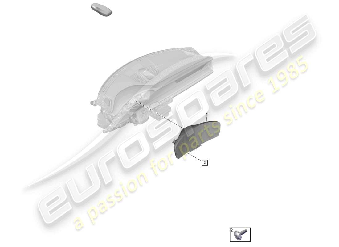 porsche 2024 (992-2) combi-instrument part diagram