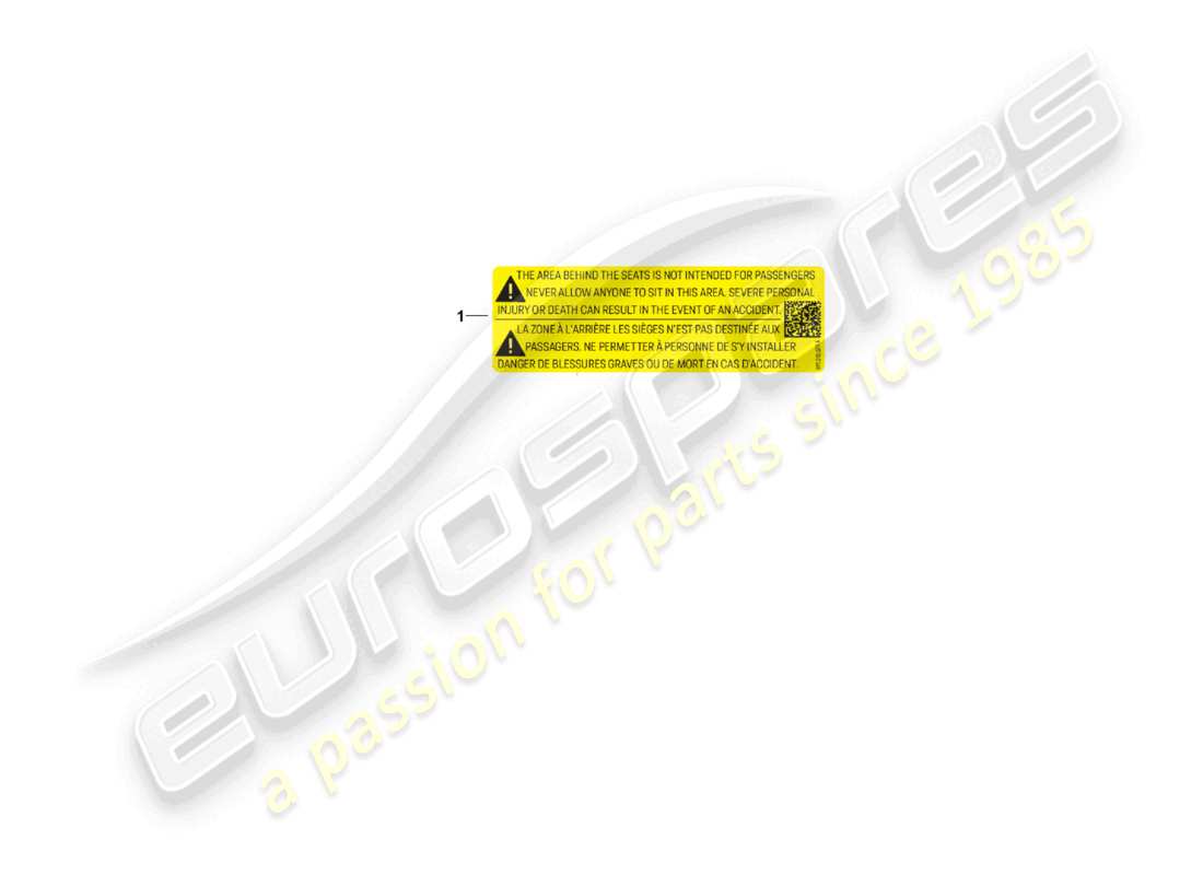 porsche 2025 (992-1 gt3/rs/st) signs/notices seat parts diagram