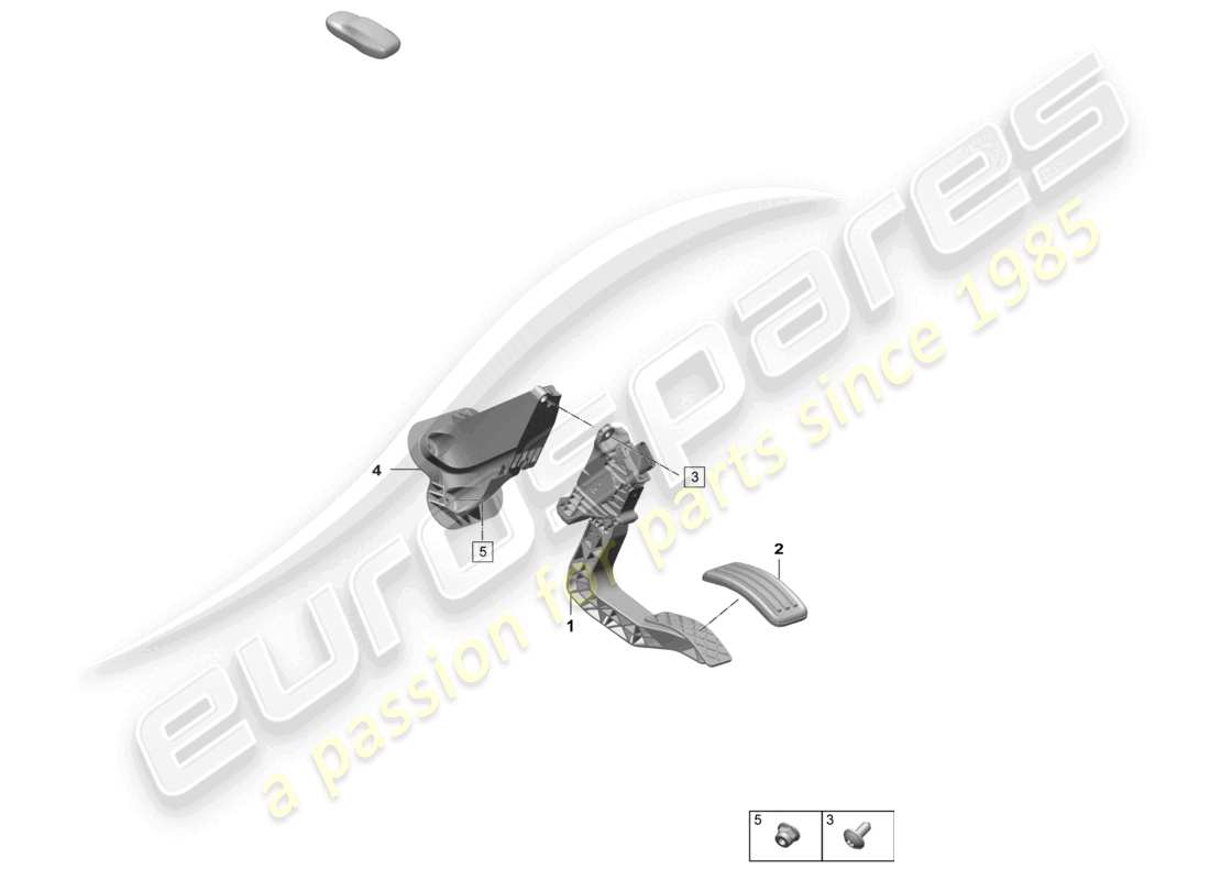 porsche 2026 (macan-e) accelerator pedal throttle control part diagram