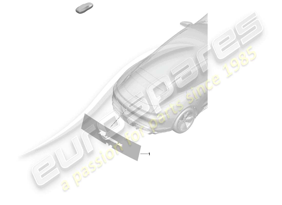 porsche 2025 (taycan 9j1-2) assembly aid for lettering parts diagram