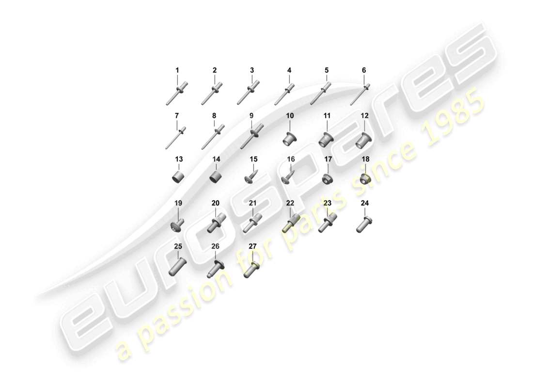 porsche 2026 (macan-e) fasteners car body part diagram