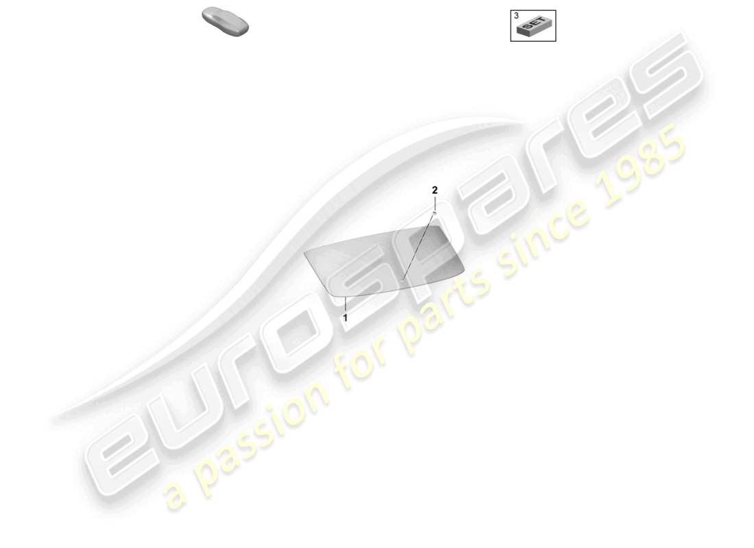 porsche 2026 (macan-e) rear window part diagram
