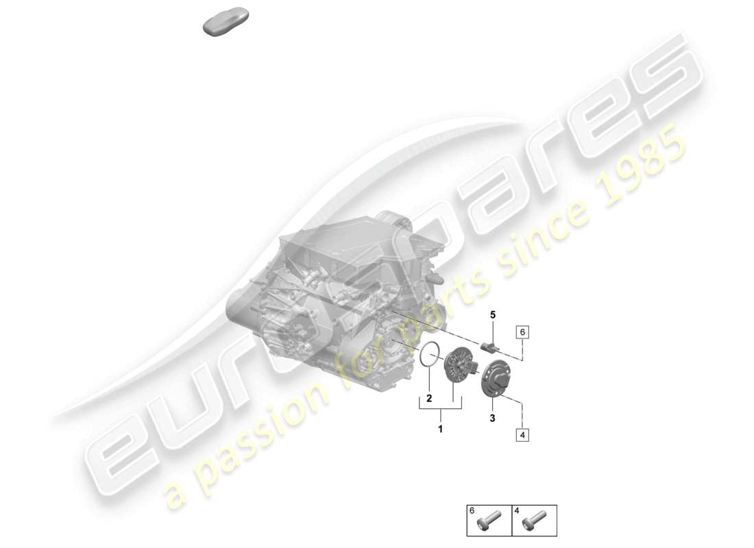 porsche 2026 (macan-e) traction motor for elec. drive front axle sensors part diagram