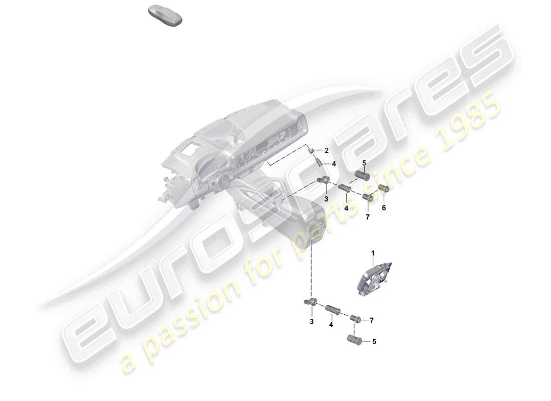 porsche 2025 (cayenne e3 pa) socket usb connector charging socket multimedia interface part diagram