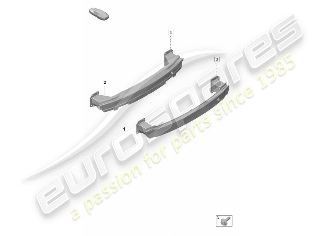 porsche 2023 (panamera 971-2) bumper carrier rear parts diagram