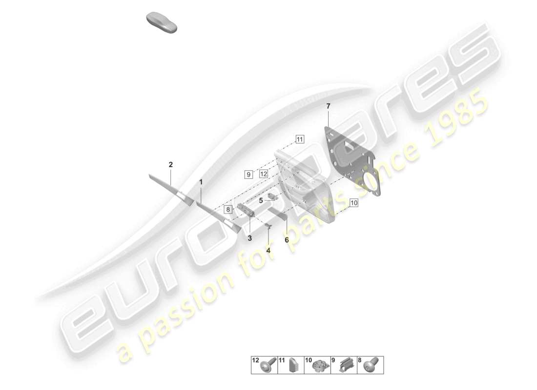 porsche 2024 (panamera 971-2) door trim panels front doors moldings accessories and fasteners part diagram