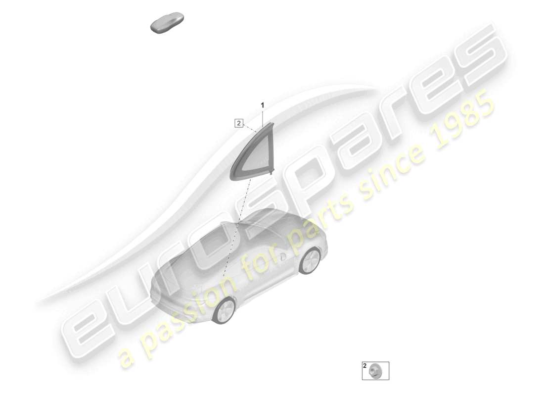 porsche 2020 (taycan 9j1-1) side window part diagram