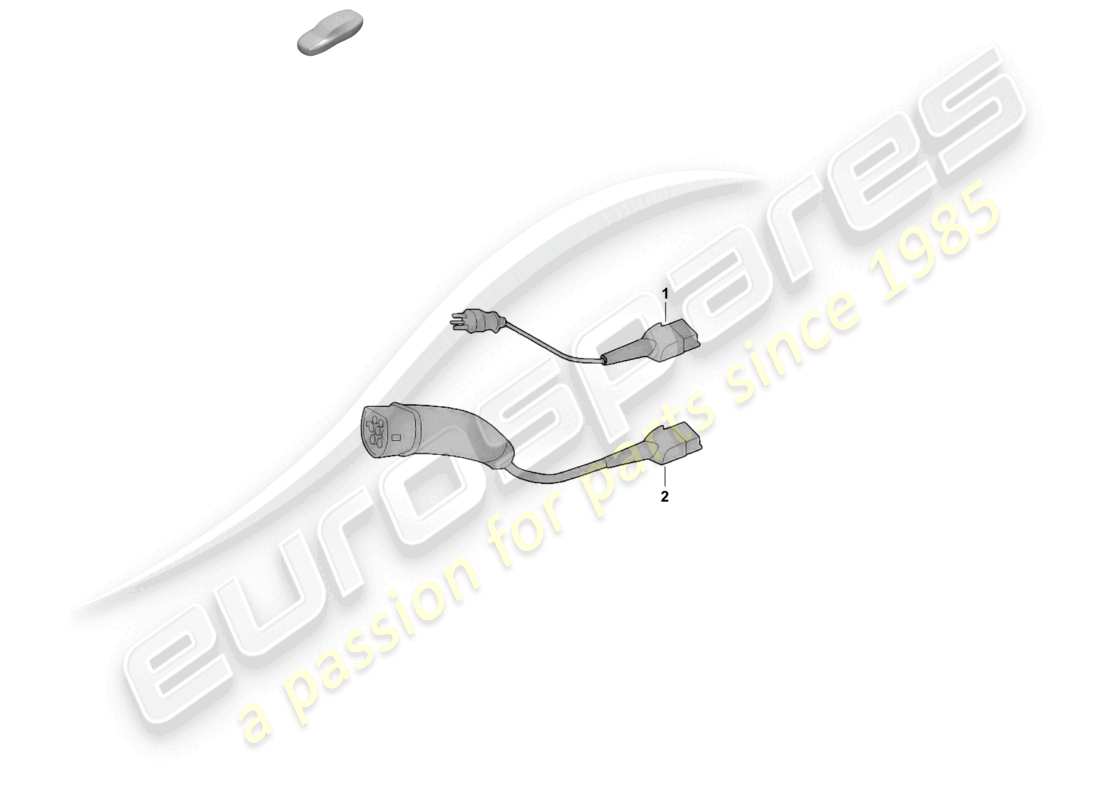 porsche 2025 (macan-e) charge cable for mains socket basic part diagram