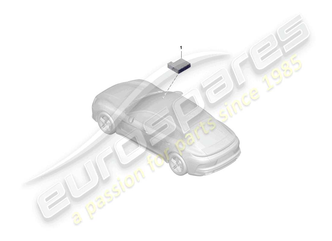 porsche 2025 (panamera 976) central computer parts diagram