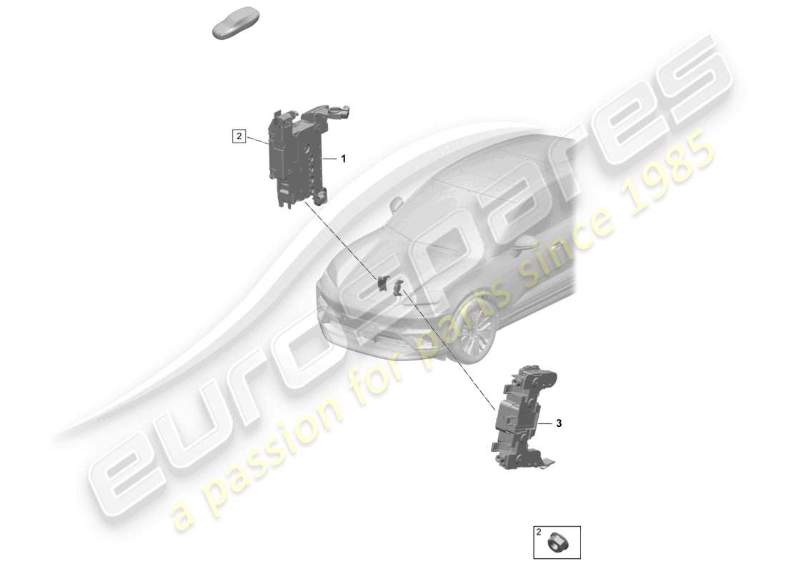 porsche 2026 (macan-e) fuse box central protection engine bay center part diagram