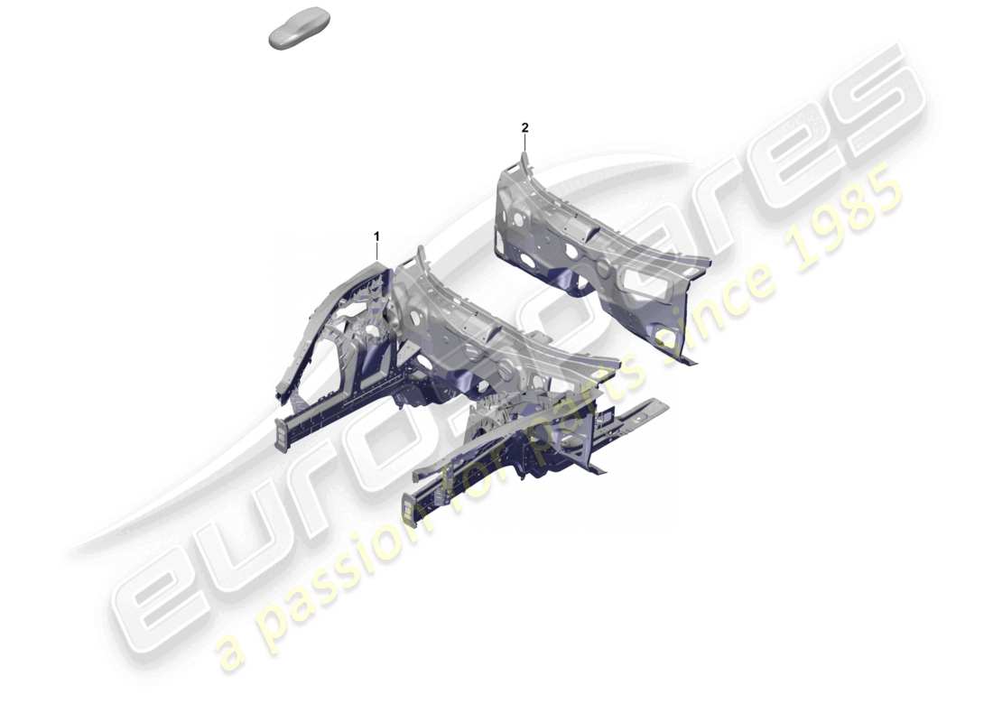 porsche 2025 (panamera 976) front end parts diagram