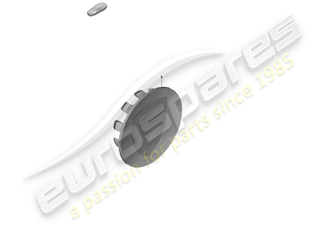 porsche 2024 (panamera 976) hub cap monochrome emblem part diagram