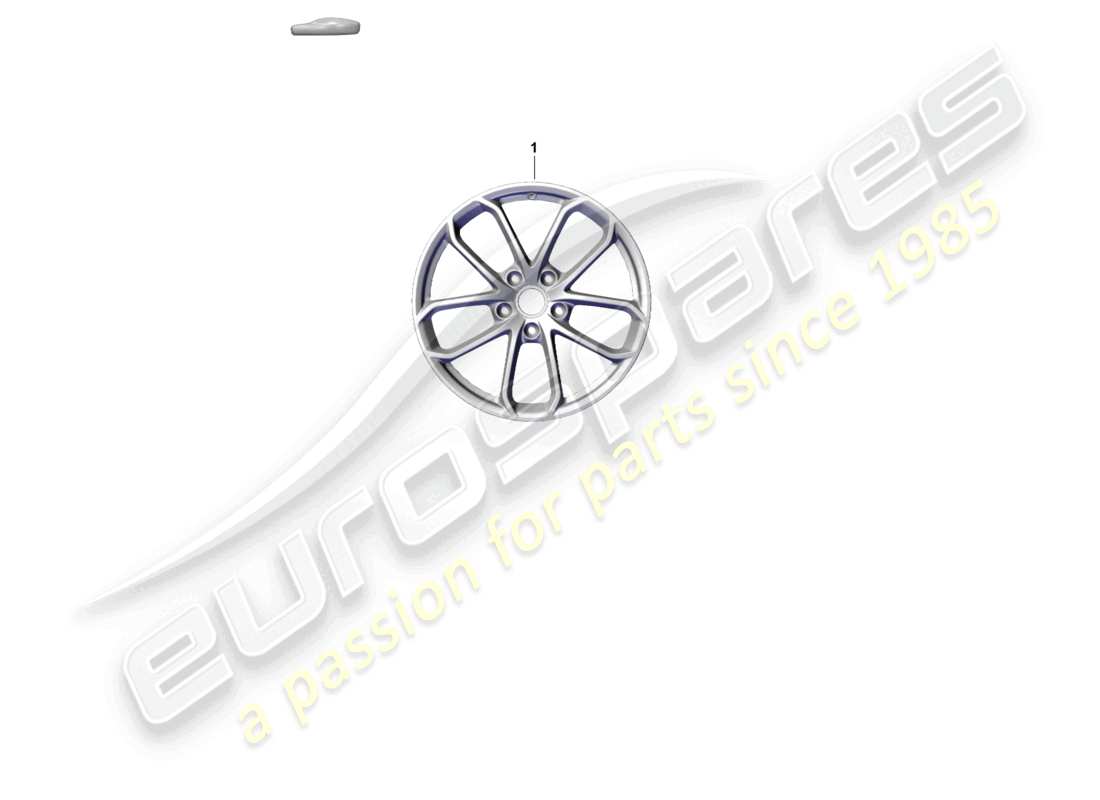 porsche 2026 (718 boxster spyder) alloy wheel part diagram