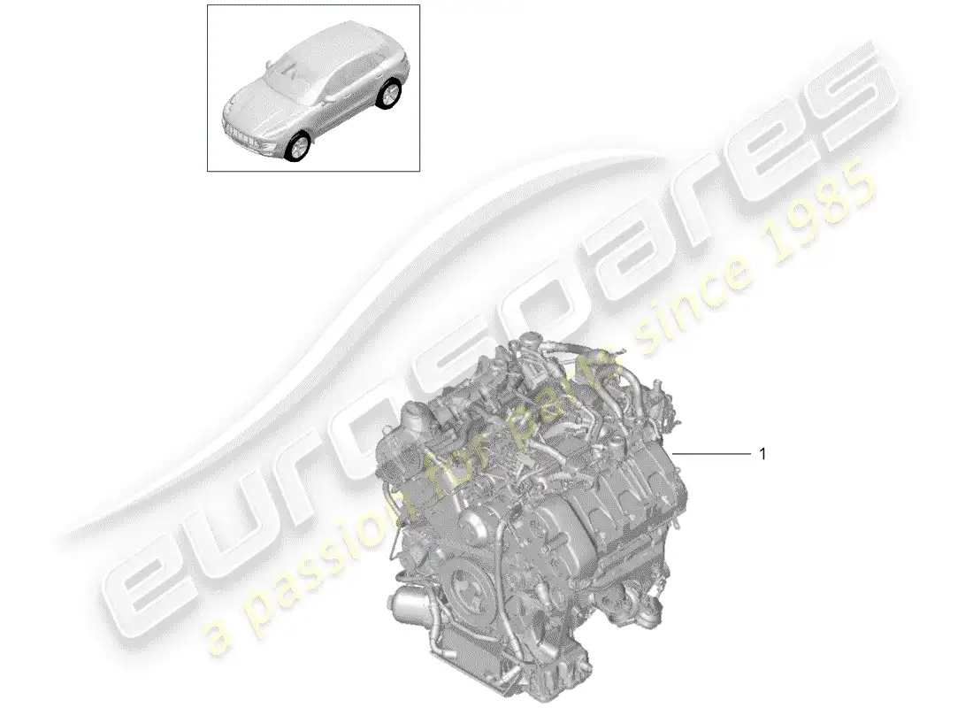 porsche 2014 (macan) replacement engine but without: clutch plate - pdk - a/c compressor parts diagram