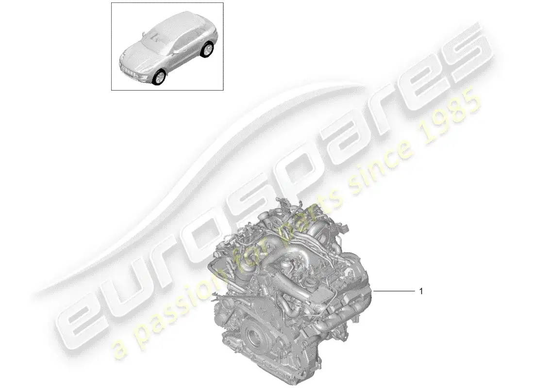 porsche 2014 (macan) replacement engine included clutch plate - pdk - parts diagram