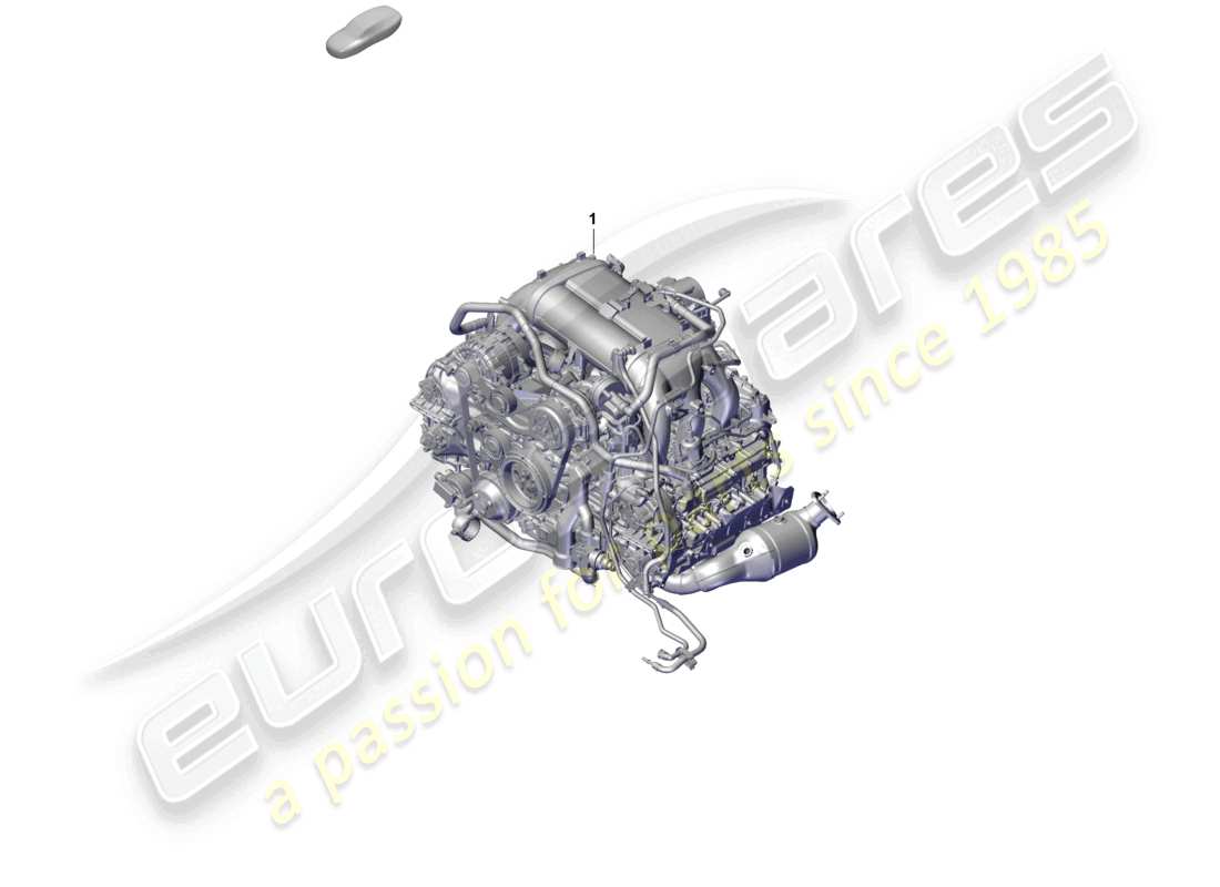 porsche 2025 (718 boxster) replacement engine part diagram