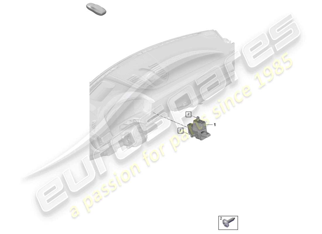 porsche 2025 (panamera 976) selector mechanism parts diagram