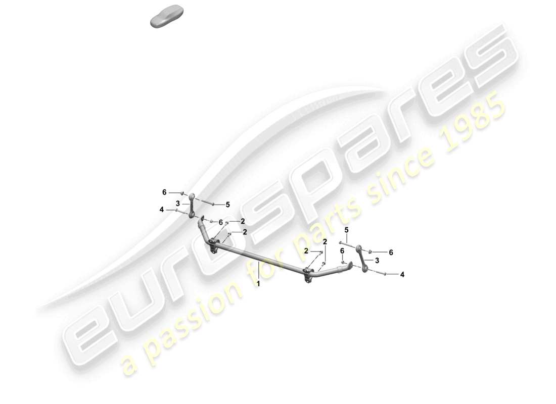 porsche 2026 (macan-e) anti-roll bar part diagram