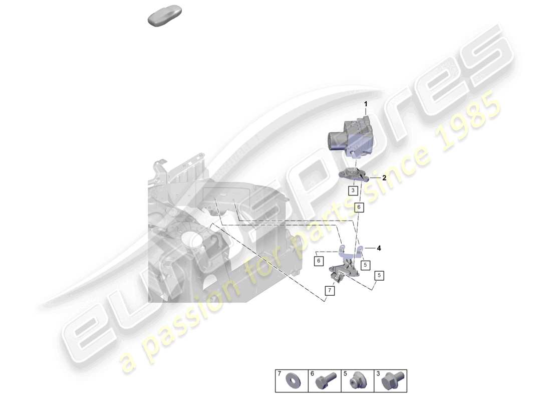 porsche 2024 (cayenne e3 pa) hydraulic unit anti-locking brake syst. -abs- part diagram