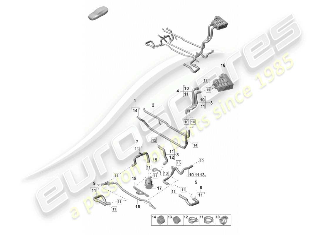 a part diagram from the porsche 2023 (panamera 971-2) parts catalogue