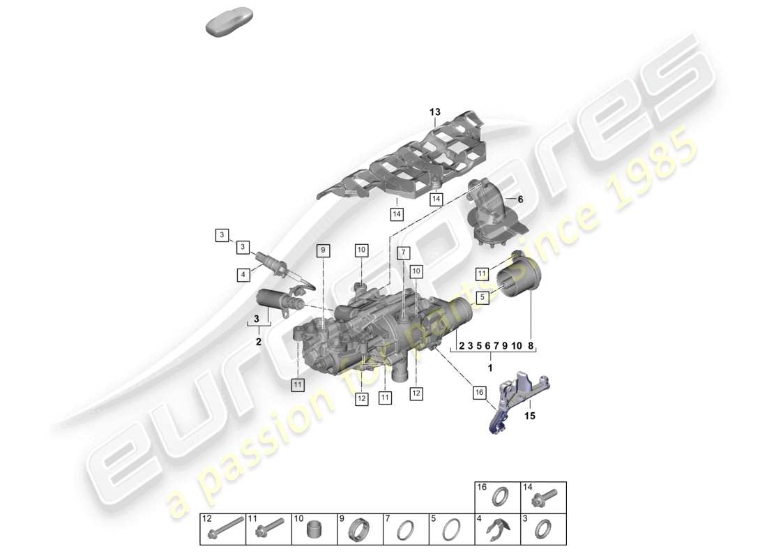 part diagram containing part number paf008128