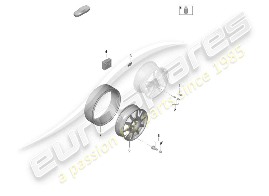 porsche 2021 (taycan 9j1-1) individual parts part diagram