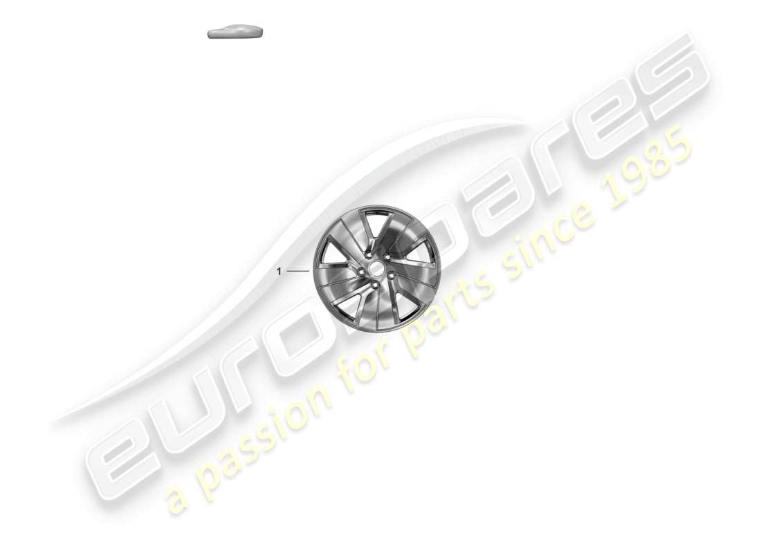 porsche 2023 (taycan 9j1-1) alloy wheel 19 parts diagram