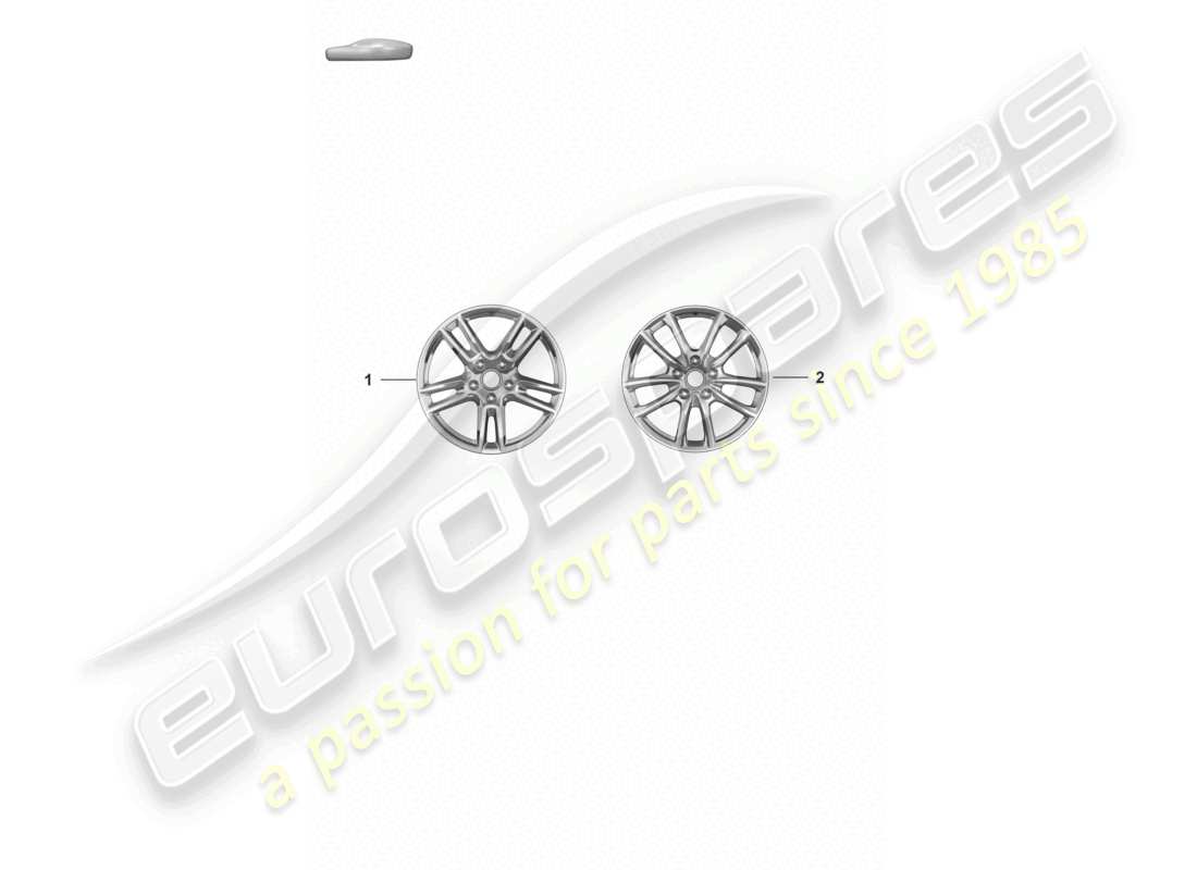porsche 2024 (panamera 971-2) alloy wheel 19 part diagram
