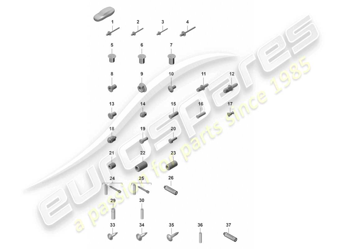 porsche 2023 (panamera 971-2) fasteners car body parts diagram