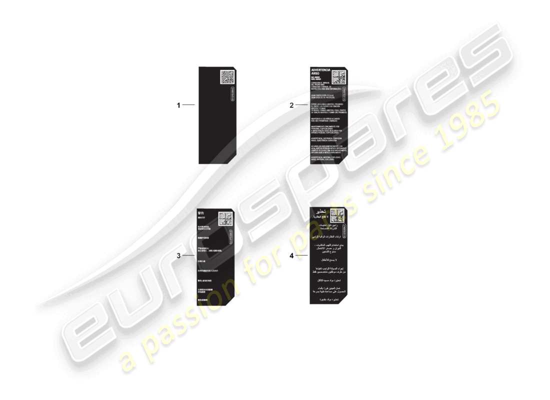 porsche 2024 (992-2) signs/notices battery part diagram