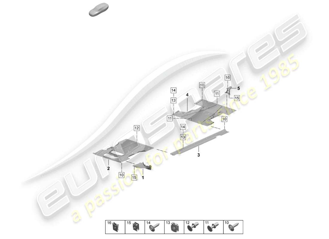 a part diagram from the porsche 2026 (macan-e) parts catalogue