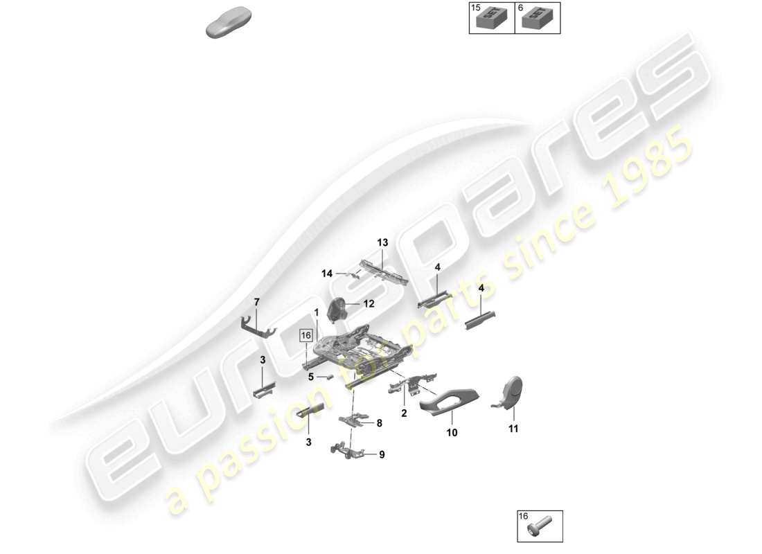 a part diagram from the porsche macan parts catalogue
