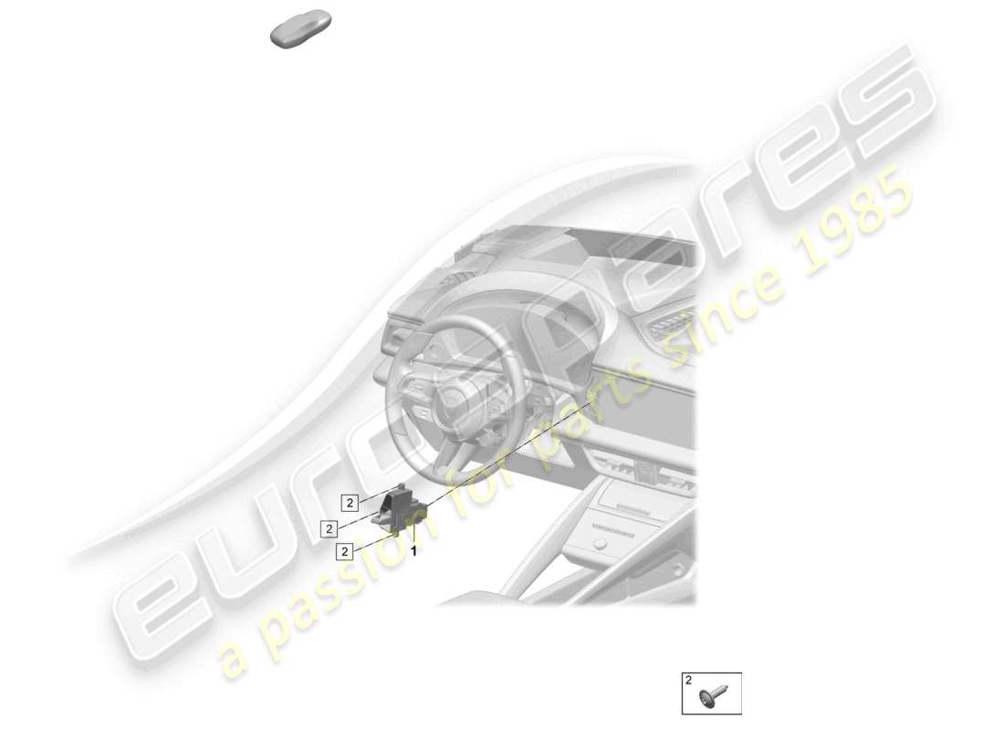 porsche 2025 (macan-e) selector mechanism part diagram