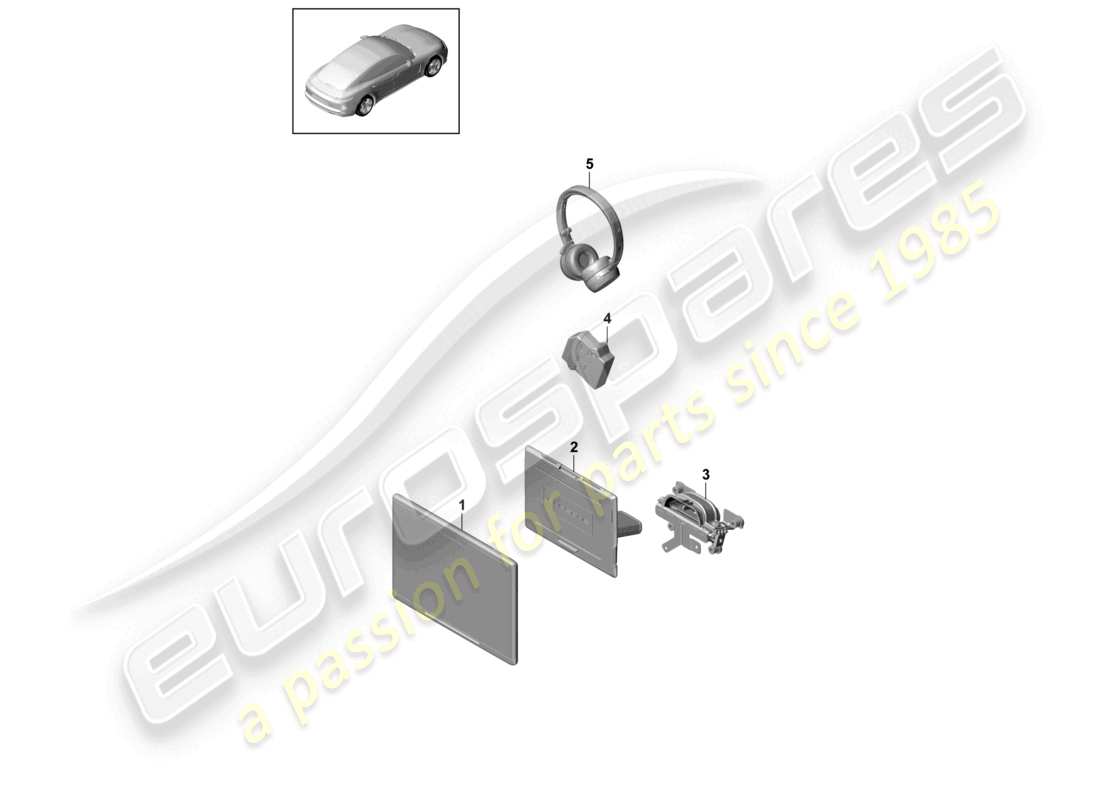 VIEW PARTS DIAGRAMS FROM THE PORSCHE PANAMERA PARTS CATALOGUE a part diagram from the porsche panamera parts catalogue