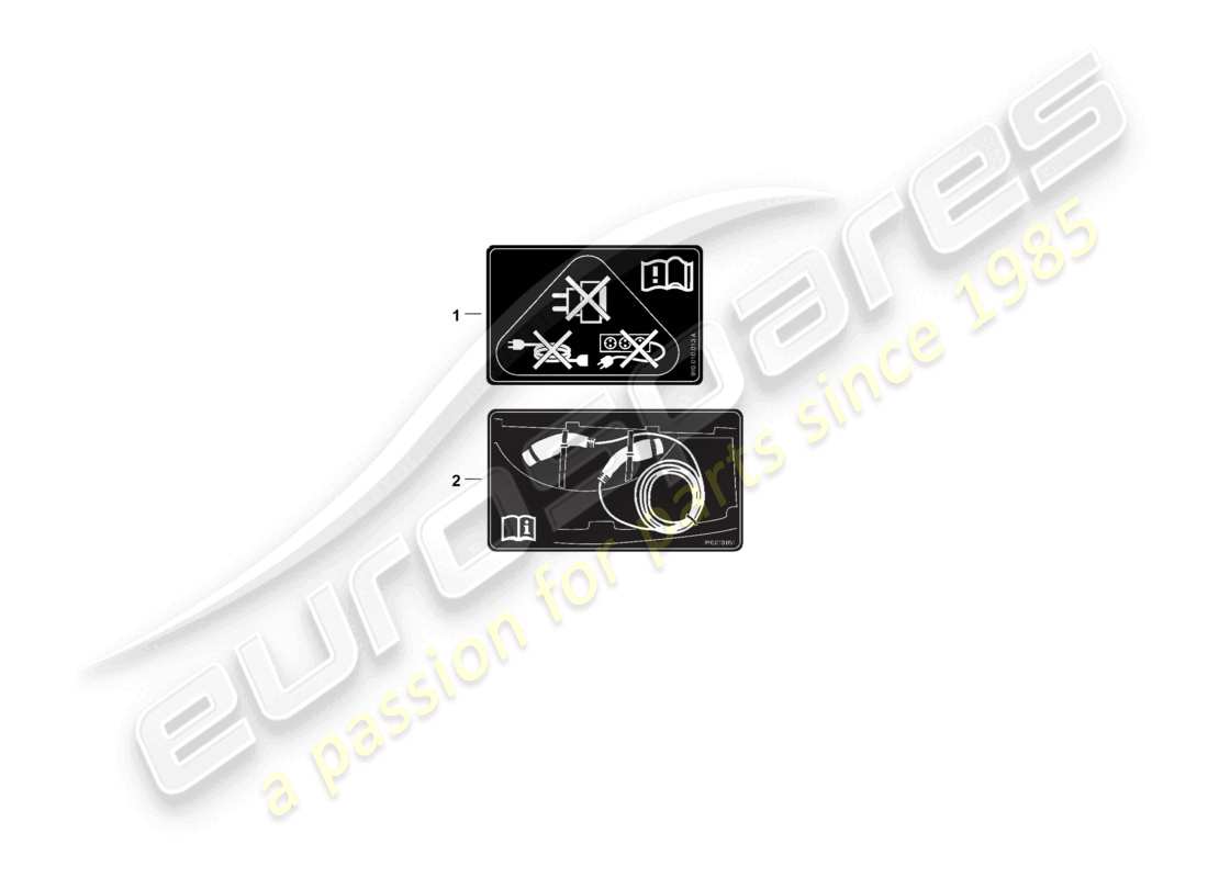 porsche 2026 (cayenne e3 pa) signs/notices part diagram