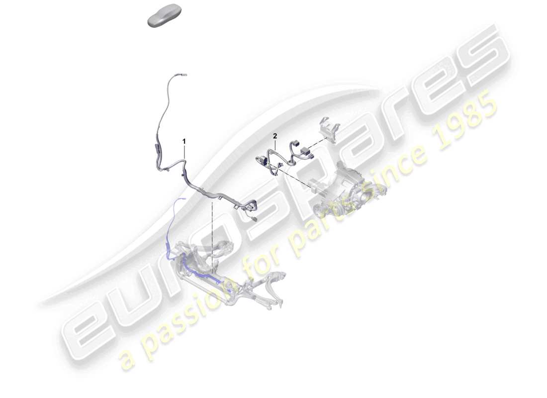 a part diagram from the porsche 2023 (cayenne e3 pa) parts catalogue