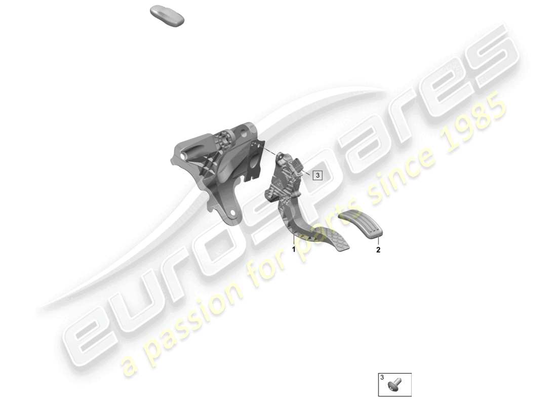 porsche 2025 (macan-e) accelerator pedal throttle control part diagram