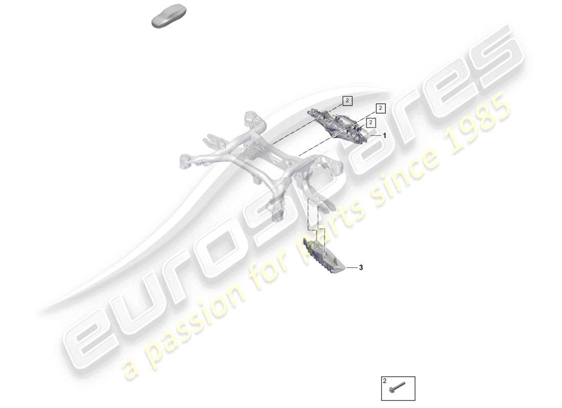 porsche 2023 (cayenne e3 pa) rear wheel steering part diagram