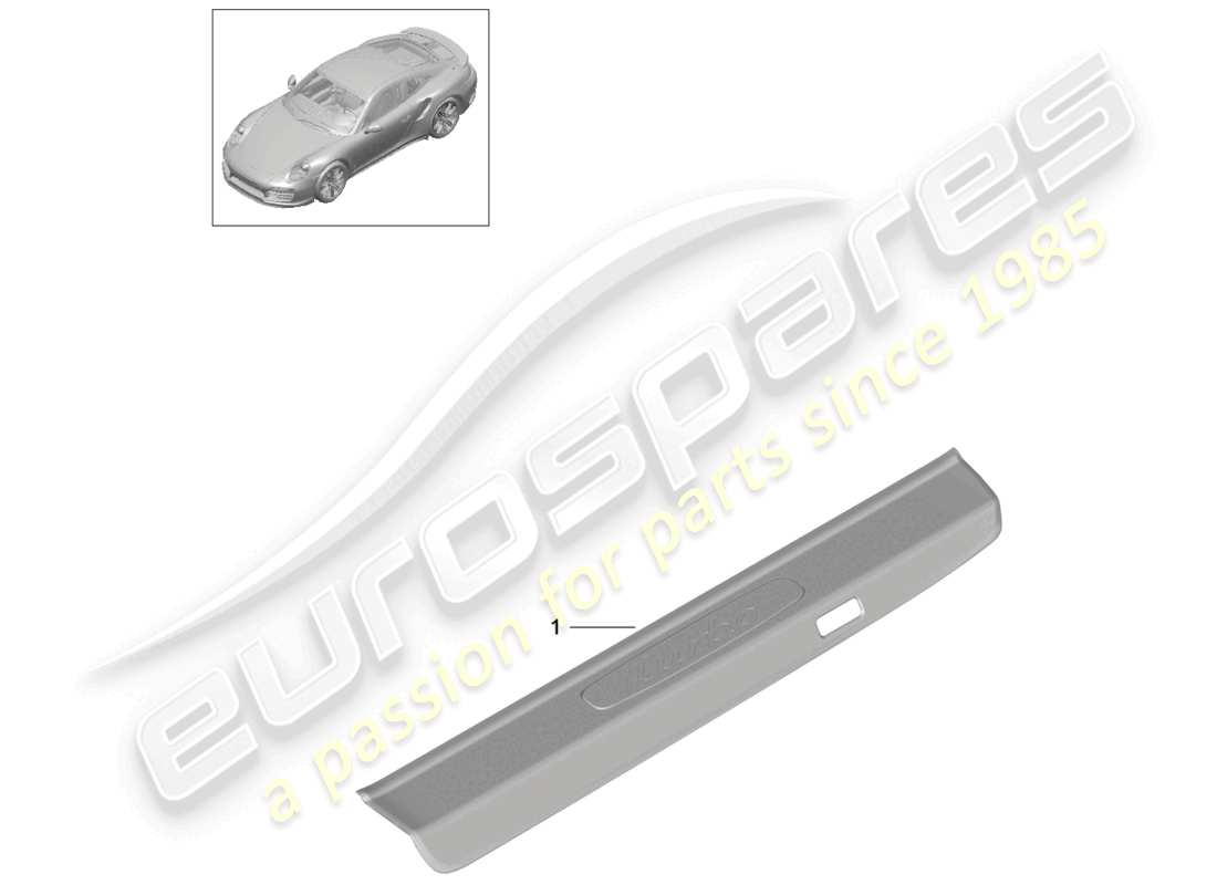 a part diagram from the porsche 991 parts catalogue