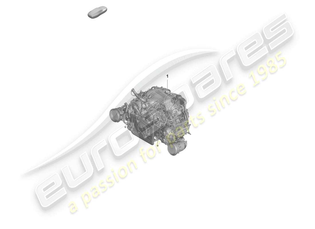 porsche 2025 (992-1 gt3/rs/st) replacement engine but without: petrol particulate filter parts diagram