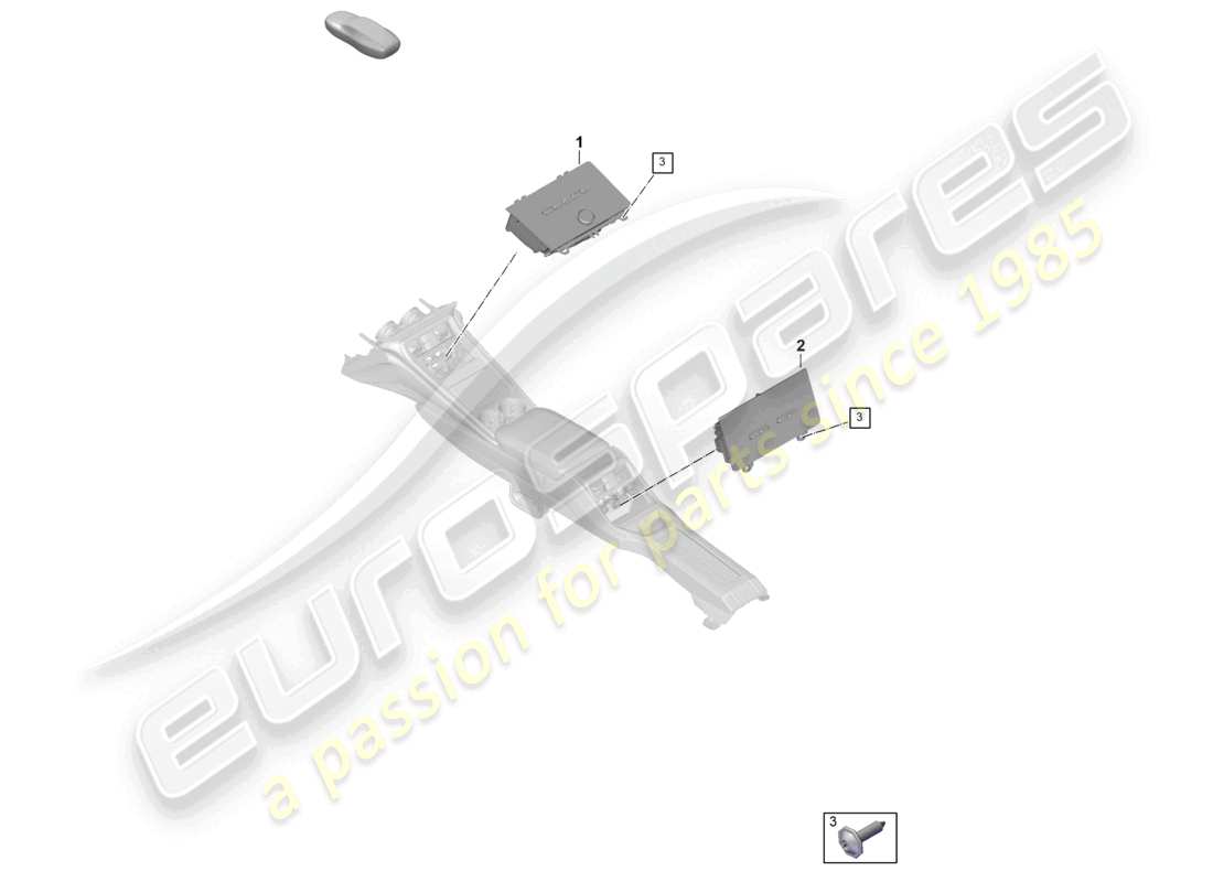 a part diagram from the porsche panamera parts catalogue