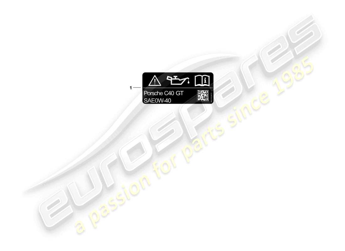 porsche 2025 (992-2 gt3) sticker engine oil parts diagram