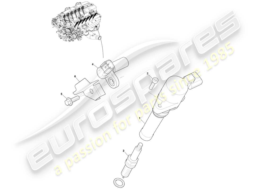 aston martin one-77 (2011) ignition parts diagram
