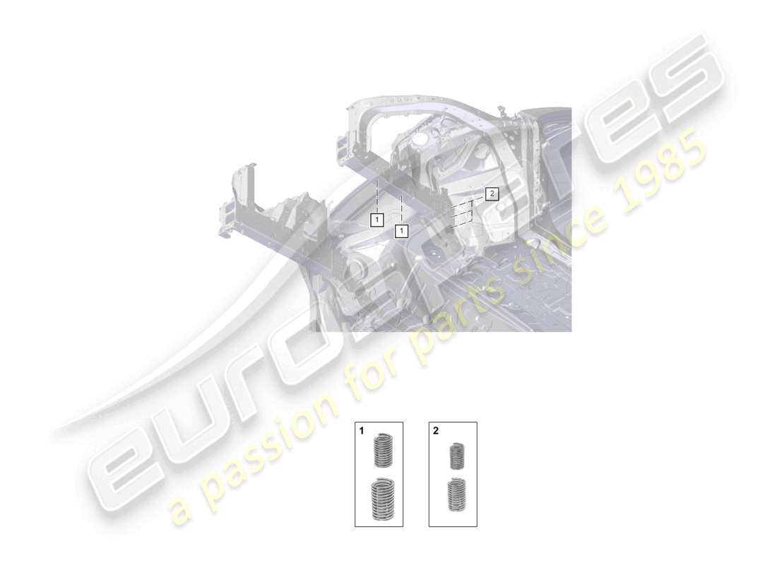 a part diagram from the porsche 2025 (cayenne e3 pa) parts catalogue