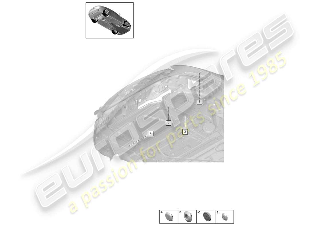 a part diagram from the porsche 2024 (panamera 971-2) parts catalogue