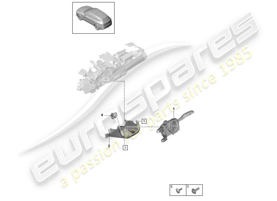 a part diagram from the porsche 2024 (cayenne e3 9ya/9yb) parts catalogue