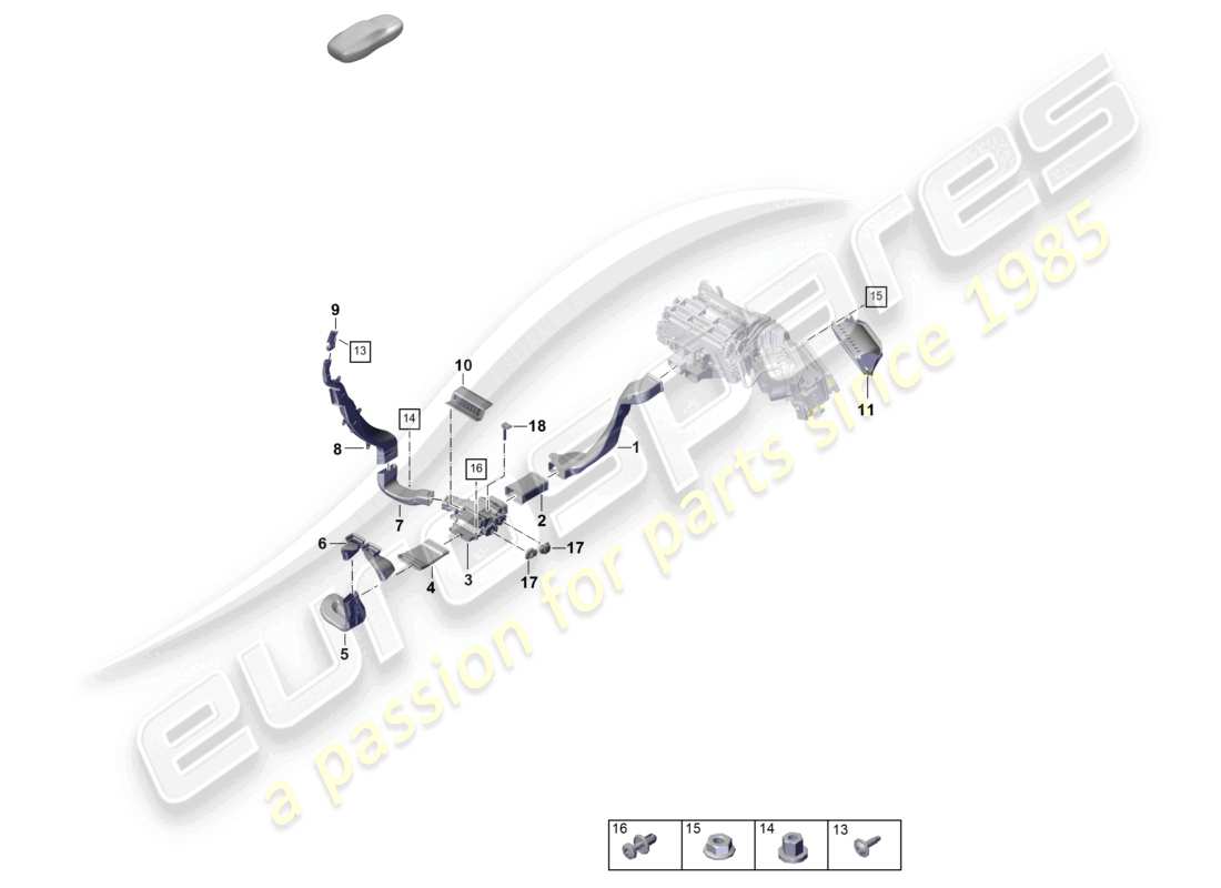 VIEW PARTS DIAGRAMS FROM THE PORSCHE PANAMERA PARTS CATALOGUE a part diagram from the porsche panamera parts catalogue