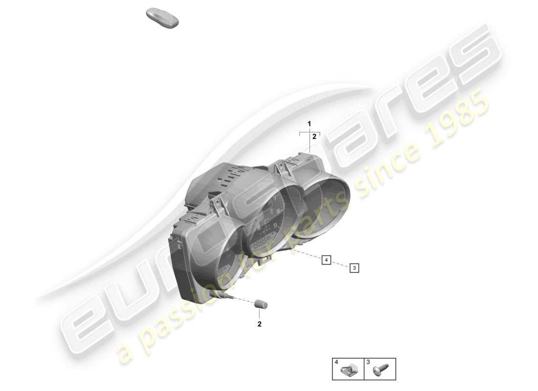 a part diagram from the porsche 2021 (718 boxster spyder) parts catalogue